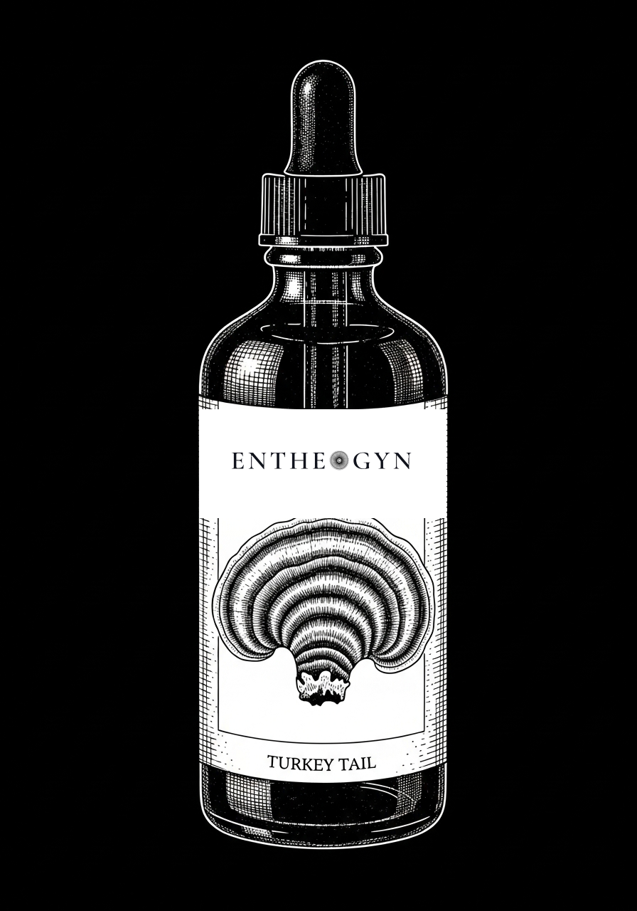 Turkey Tail tincture bottle