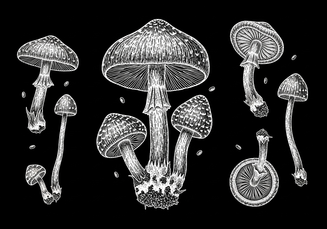 Whole Dehydrated Mushroom